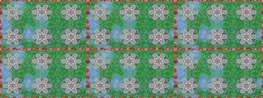 Üst manzara, yumuşak stil. Sevgililer günü ve tebrik kartı konsepti için şık bir davetiye. Yeşil renkte manzaralı çiçek deseni. Çiçek kompozisyonu, el boyası, hassas şablon..