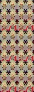 Tarafsız renklerde çiçekler. Çiçek desenli eskiz, yaz çiçekleri. Düz Çiçek Elementleri Tasarımı. Renkli Bahar Teması çizim şablonu.