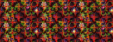 Çiçek buketleriyle klasik bir eskiz şekli. Kahverengi ve siyah renklerde. Raster illüstrasyonu.