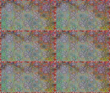 Çiçekler, dallar, bitkiler ve çiçekler. Güzel kumaş deseni. Raster illüstrasyonu. El çizimi.