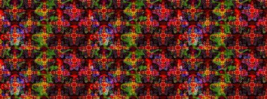 Süslü kumaş deseni. Çiçekli çiçek deseni, suluboya. Raster deseni.