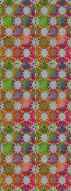 Hediye ambalaj kağıdı, tebrik kartları, posterler ve pankart tasarımı. Raster düz çiçekleri pürüzsüz desen. Kahverengi ve gri renkte çiçekler.