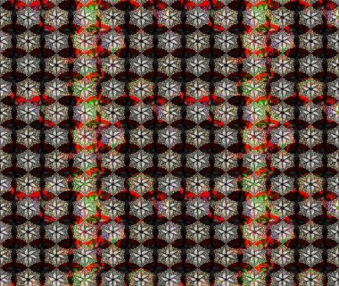 Tekstil, kumaş, kapaklar, duvar kağıtları, baskı, naylon, koleksiyon defteri, örgü, dekupaj için güzel bir eskiz. Küçük siyah çiçeklerle oldukça eski bir besin torbası deseni.