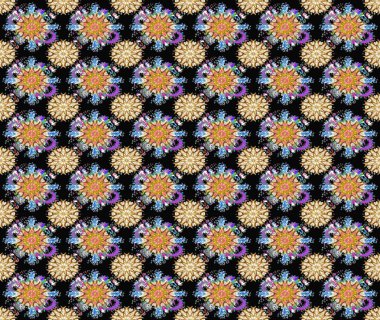 Çiçekli bahar çiçekleri. Motley illüstrasyonu. Moda baskıları için zarif bir şablon. Küçük renkli çiçekler. Küçük çiçekte şirin desenler.