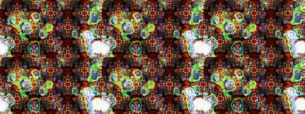 El çizimi çiçek unsurları olan soyut çizim raster deseni. Retro tekstil tasarım koleksiyonu. 1950-1960 motifleri. Kahverengi ve siyah üzerine kahverengi ve siyah. Çiçekli ipek eşarp..