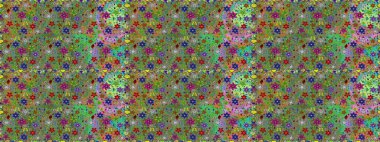 Raster çizimde sorunsuz çiçek desenli. Düz çiçek öğeleri tasarım. Fantezi kumaş deseni. Bahar Tema Dikişsiz desen arka plan rengi.