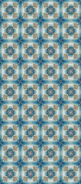 Barok tarzında kusursuz bir doğulu süsü. Raster geleneksel altın pürüzsüz desen mavi, gri ve nötr renkler.