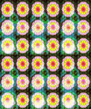 Raster Yumuşak kumaş deseni. Çiçek yeşili eskiz deseni. Klasik taslak çizimi. Raster çiçek izi..