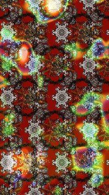 Halk tarzı. Modern çiçek arkaplanı. Moda baskıları için zarif bir şablon. Parlak renkli çiçekleri ve kahverengi, kırmızı ve gri renkte yaprakları olan muhteşem bir çiçek deseni..