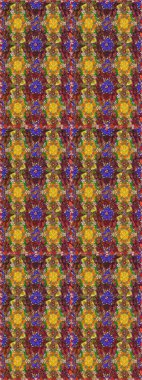 Şirin çiçekli, desenli, kahverengi renkli bir eskiz deseni. Tekstil için suluboya eskiz deseni. El çizimi çiçek çizimi deseni (fayans)).