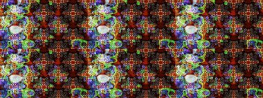 Kahverengi ve siyah renkli çiçekler. Kahverengi ve siyah renkler üzerine çiçek çizimi. Şatafatlı bahar bahçesi dokusu. Çiçek deseni. Raster illüstrasyonu.