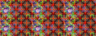 Çiçek tasarımı için inanılmaz bir kolaj cenneti tarzı. Parlak çiçekli kolaj çiçekleri kırmızı ve kahverengi. Çiçekli zambaklar eskiz arka planı.