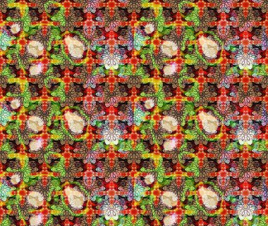 Çizim raster deseni. Güzel kumaş deseni. Çiçek arka planı.