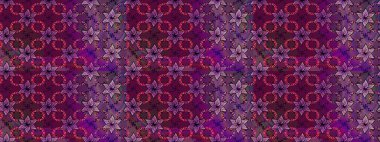 Çiçekli karalama şeklinde Raster çiçek deseni. Nazikçe, güzel çiçek arkaplanı. Mor renkte çiçekler.