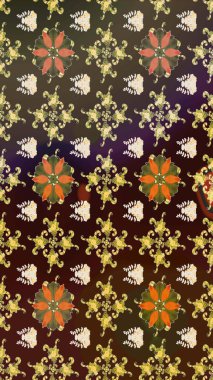 Raster illüstrasyonu. Şatafatlı bahar bahçesi dokusu. Flower eskiz arka planı. Çiçek deseni.