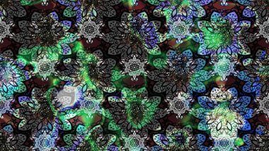 Çiçekli karalama şeklinde Raster çiçek deseni. Gri renkli çiçekler. Nazik, narin çiçek arkaplanı.