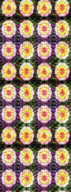 Renkli Bahar Teması eskiz kalıbı. Çiçek desenli eskiz, yaz çiçekleri. Düz Çiçek Elementleri Tasarımı. Sarı ve nötr renkte çiçekler.