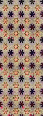 Çiçek desenli eskiz, darbeler, sıçramalar, yaz çiçekleri. Raster illüstrasyonu. Bej renkte çiçekler.