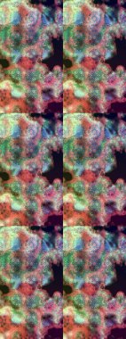 Tarafsız renklerde parlak çiçekli halı eşkali..