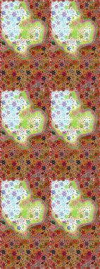 Ton halinde. Dekorasyon ve tasarım için güzel bir desen. Suluboya desensiz çiçek buketi. Moda baskısı. Çiçeğin suluboya çizimlerinin zarif deseni.