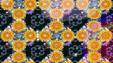 Çiçek arkaplan. Güzel kumaş deseni. Çizim raster deseni.