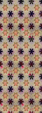 Çiçek desenli eskiz, darbeler, sıçramalar, yaz çiçekleri. Raster illüstrasyonu. Bej renkte çiçekler.