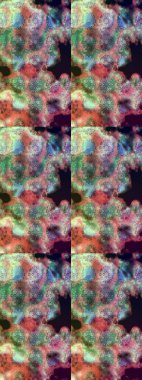 Tarafsız renklerde parlak çiçekli halı eşkali..