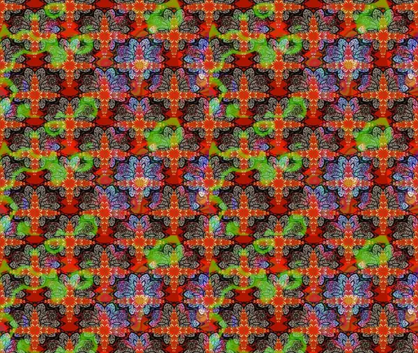 Çiçekli çiçek deseni, suluboya. Kırmızı renkte çiçekler. Renkli bahar temalı eskiz kalıbı. Düz Çiçek Elementleri Tasarım Raster illüstrasyonu.