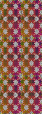 Raster illüstrasyonunda kusursuz çiçek deseni. Kahverengi ve gri renkte çiçekler.