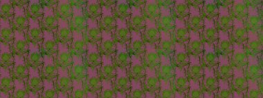 Sevimli çiçek raster deseni. Yeşil renkli çiçekler. Renkli Yaz Temalı eskiz kalıbı. Düz Çiçek Elementleri Tasarımı.