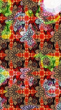 Çiçek arkaplan. Çiçek kompozisyonu. Raster deseni. - Kırmızı ve siyah çiçekler. Çiçek kolajı. Küçük çiçekte güzel bir desen var. Doğa.