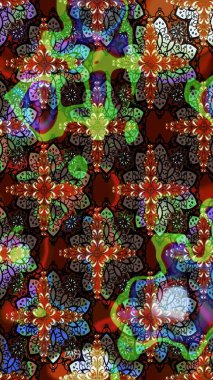 Kahverengi ve siyah renkli çiçekler. Düz Çiçek Elementleri Tasarımı. Renkli Bahar Teması eskiz kalıbı. Çiçekle çizim deseni.