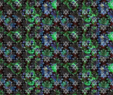 Renkli Bahar Teması eskiz kalıbı. Raster. Düz Çiçek Elementleri Tasarımı.