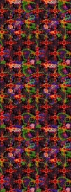 Raster illüstrasyonundaki çiçek desenli çizim. Siyah ve kahverengi renkte çiçekler. Renkli Bahar Teması eskiz kalıbı. Düz Çiçek Elementleri Tasarımı.