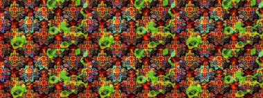 Süslü zentangle çizim dokusu, soyut çiçeklerle süslenmiş. Şekil verilmiş çiçeklerle eskiz deseni. Çiçek deseni duvar kağıdı, şablon dolguları ve web sayfası arkaplanı için kullanılabilir.