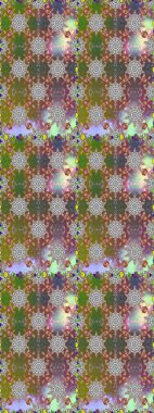 Raster illüstrasyonu. Gri ve kahverengi renklerde. 3D çiçekler, pürüzsüz.