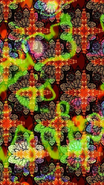 Moda baskıları için zarif bir şablon. Küçük çiçekte güzel bir desen. Robot resim. Küçük renkli çiçekler. Motley illüstrasyonu. Çiçekli yaz çiçekleri.