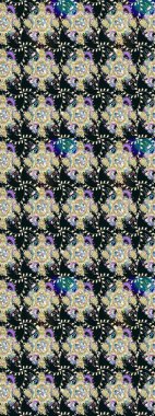 Çiçeksel gri çizim deseni. Raster çiçek izi. Klasik taslak çizimi.