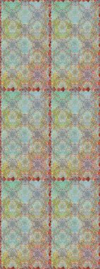 Davetiye ve kartpostal tasarımı için dekoratif çiçek unsurları. Şirin, zarif çiçekler Raster illüstrasyonu. Tekstil için figür. Poster ya da kapak için arka plan. Yapraklı kusursuz desen.