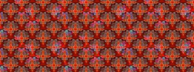 Renkli grunge, kolo çiçekleriyle soyut bir arka plan oluşturur. Nakış desenli çiçek deseni. İzler, kumaş, duvar kağıtları, tekstil için raster dokusu.