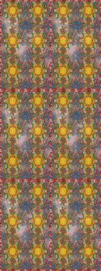 Anti-stres için soyut örnek sayfası. Kahverengi renklerde. Raster illüstrasyonu.