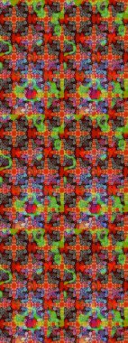 Renkli Yaz Temalı eskiz kalıbı. Sevimli çiçek raster deseni. Modaya uygun kumaş deseni. Düz Çiçek Elementleri Tasarımı.