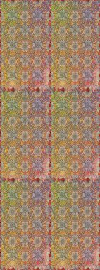 Kusursuz bir arka plan modeli. Raster hisseleri. Kahverengi ve bej renkli çiçekler. Suluboya, elle çizilmiş.