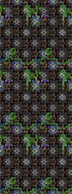 Tekstil, duvar kâğıdı, kapaklar, yüzey, baskı, hediye paketi, hatıra defteri, dekupaj. Özgürlük stili Millefleur 'lar. Küçük yabani çiçeklerdeki halk modelini çiz. Taşralı şıklığı.