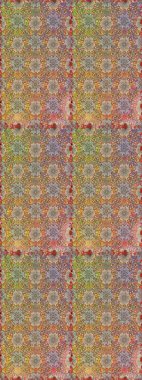 Kusursuz bir arka plan modeli. Raster hisseleri. Kahverengi ve bej renkli çiçekler. Suluboya, elle çizilmiş.