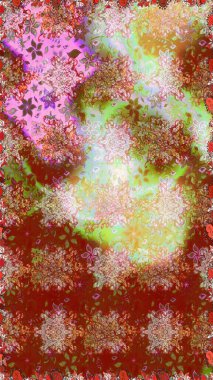 Küçük çiçekteki kusursuz desen. Güzel kumaş deseni. Hoş bir çiçek geçmişi var. Raster illüstrasyonu.