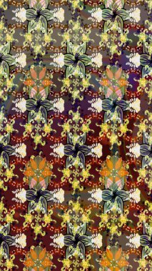 Ethnic Mandala ornament. Can be used for textile, greeting card, coloring book, phone case print. Indian floral paisley medallion pattern. Raster Henna tattoo style.