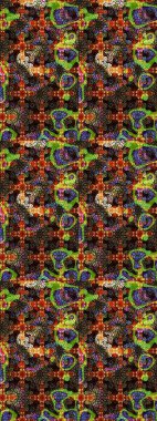 Raster çiçekleri klasik tarzda çizilmiş. Çiçekli yumuşak bir eskiz şekli. Kahverengi ve siyah renklerde bahar çiçekleri. Raster illüstrasyonu.