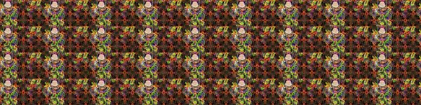 Düz Çiçek Elementleri Tasarımı. Taslak desenli, modaya uygun kumaş deseni. Renkli Bahar Teması eskiz kalıbı. Şirin çiçek elementleri. Raster illüstrasyonu.