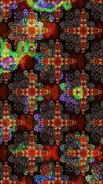 Raster Güzel kumaş deseni. Raster suluboya deseni, narin çiçekler, kahverengi ve siyah çiçekler, tebrik kartı şablonu..